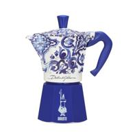 Italiaanse Koffiepot Bialetti MOKA D&G Blauw Aluminium 6 Kopjes - thumbnail