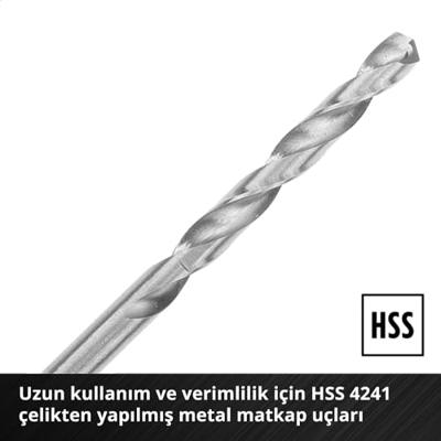 Einhell 108723 Metaal-spiraalboorset 10-delig 2 mm, 2.5 mm, 3 mm, 3.5 mm, 4 mm, 4.5 mm, 5 mm, 5.5 mm, 6 mm, 6.5 mm 1 set(s)