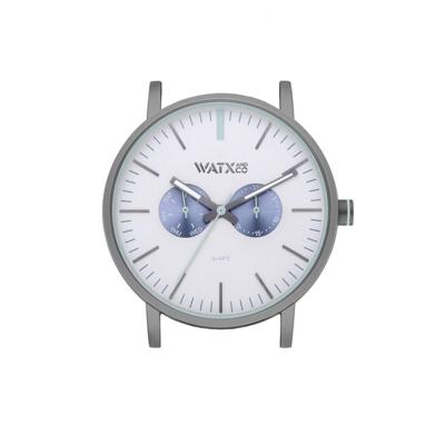 Horloge Uniseks Watx & Colors WXCA2733 Grijs Zilverkleurig (Ø 44 mm)