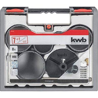 kwb 499505 Gatenzaagset 8-delig 33 mm, 53 mm, 68 mm, 73 mm, 83 mm 1 stuk(s) kwb 499505 Gatenzaagset 8-delig 33 mm, 53 mm, 68 mm, 73 mm, 83 mm 1 stuk(s)