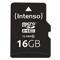 Micro SD geheugenkaart met adapter INTENSO 3413470 16 GB 16 GB - thumbnail