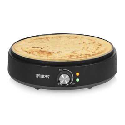 Princess Deluxe Crêpe maker Controlelampje, Anti-aanbaklaag Zwart