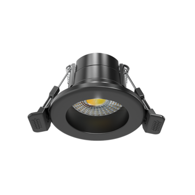 LED inbouwspot 4W zwart dimbaar | 400lm | Instelbare lichtkleur IP65 | ThatsLed | Spotjes in plafond | Inbouwspots | Spotjes woonkamer | Led spots | |