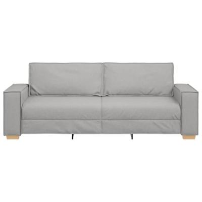 3-zitsbank Wolk Grijs 220x78x84 cm Stof