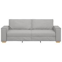 3-zitsbank Wolk Grijs 180 cm Stof - thumbnail