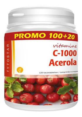 Fytostar Energie Vitamine C-1000 Acerola 120Tabletten Fytostar Energie Vitamine C-1000 Acerola 120Tabletten