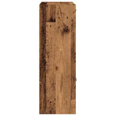 Boekenkast 60,5x30x90 cm bewerkt hout oud houtkleurig Boekenkast 60,5x30x90 cm bewerkt hout oud houtkleurig