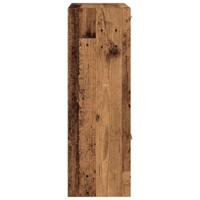 Boekenkast 60,5x30x90 cm bewerkt hout oud houtkleurig - thumbnail