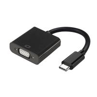 AISENS A109-0347 USB-C op VGA, USB-C-stekker naar HDB15 bus, zwart, 15 cm - thumbnail