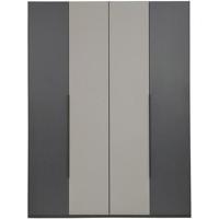 Kledingkast Milaan 4-deurs - grafiet/greige -236x180x58 cm - thumbnail