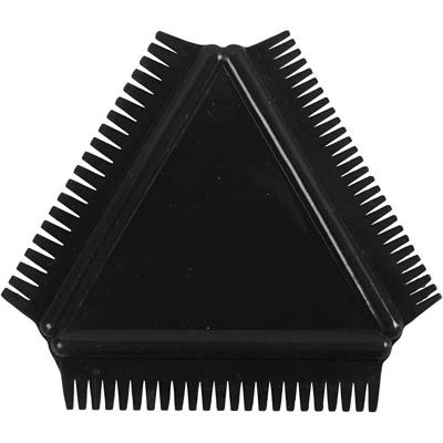 Creativ Company Structuurkam van rubber, afm 9 cm, zwart, 1 stuk