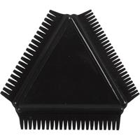 Creativ Company Structuurkam van rubber, afm 9 cm, zwart, 1 stuk - thumbnail