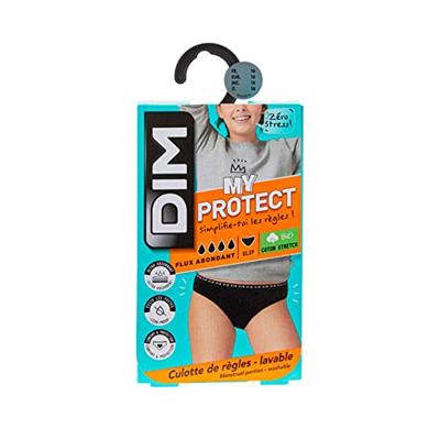 Menstruatie slipjes for girls van biologisch katoen My Protect Zeer Overvloedige Vloed zwart