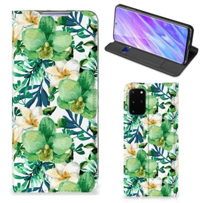 Samsung Galaxy S20 Plus Smart Cover Orchidee Groen Samsung Galaxy S20 Plus Smart Cover Orchidee Groen