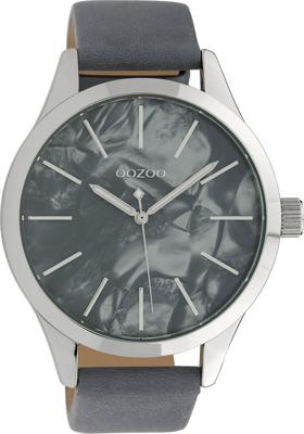 OOZOO Timepieces Horloge Blauw/Grijs | C10074