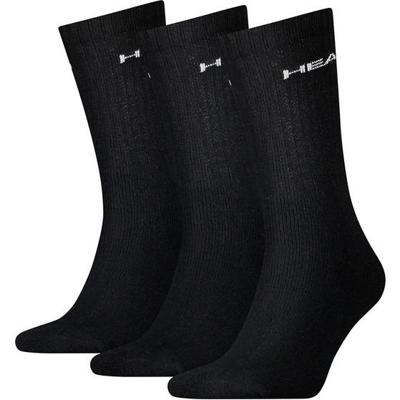 Head Crew Sock 3-pack Black-35-38