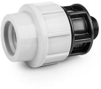 Puntstuk voor PE/tyleen - 50mm x 2 buitendraad - 16 bar - thumbnail