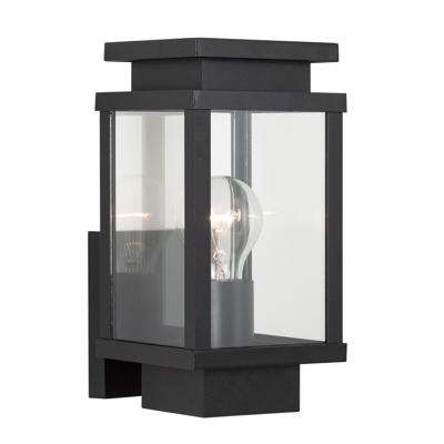 Boston Muurlamp Zwart met Lichtsensor LED