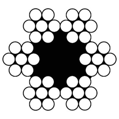 DX staaldraadtouw/staalkabel - verzinkt 2mm - haspel a 50 meter