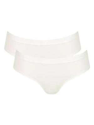 2-pack dames hipster Go Casual - Biologisch katoenen dames onderbroek - Milieuvriendelijk duurzaam ondergoed - HIpster onderoged