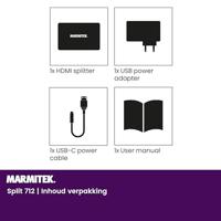 Split 712 - HDMI splitter 8K 60Hz - 1 in / 2 uit - thumbnail