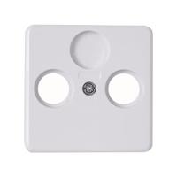 Enzo Kopp HK02 WIT afdekraam voor coax 4621040 - thumbnail