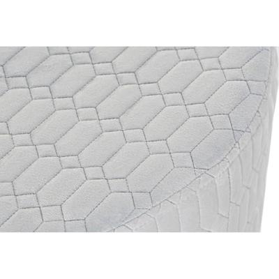 Voetensteun DKD Home Decor Polyester Hemelsblauw Spons Hout MDF (55 x 55 x 35 cm)