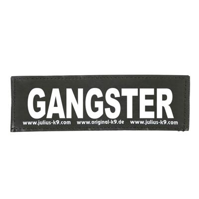 Julius-K9 tekstlabel Gangster 11 x 3 cm Julius-K9 tekstlabel Gangster 11 x 3 cm