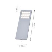Paul Neuhaus HELENA LED-onderbouwlamp Set van 3 stuks LED LED vast ingebouwd 6 W Warmwit Aluminium - thumbnail