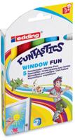 Krijtstift edding 16-5 Funtastics window fun assorti doos à 5 stuks - thumbnail