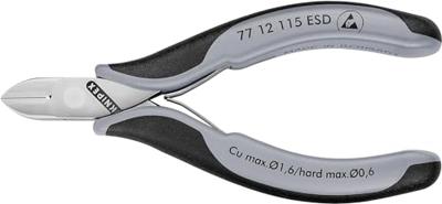 Knipex Zijsnijtang ronde kop + draadkl.115 mm E - 7712115ESD - thumbnail
