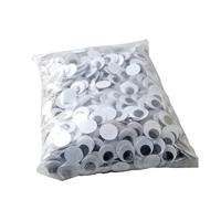 Vaessen Creative • wiebeloogjes wit-zwart 25mm 1000pcs - thumbnail