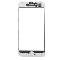 Voorste scherm buitenste glaslens met Front LCD scherm Bezel Frame voor iPhone 8(White) - thumbnail