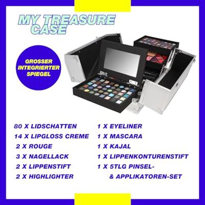 Zmile zilveren cosmetica koffer My Treasure Case 113-delig
