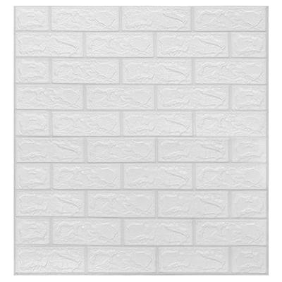 VidaXL 3d-behang zelfklevend 10 st bakstenen wit