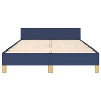 Bedframe zonder matras 120x190 cm stof blauw - thumbnail