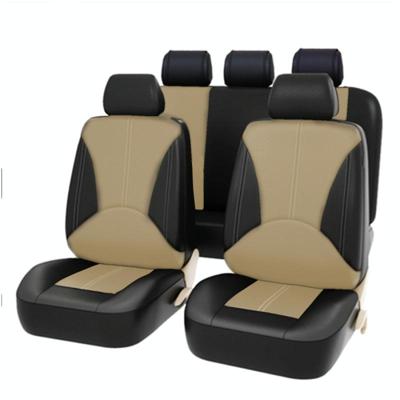 9 in 1 Universal PU Leder Four Seasons Anti-Slippery Cushion Mat Set voor 5 Seat Car (Beige) 9 in 1 Universal PU Leder Four Seasons Anti-Slippery Cushion Mat Set voor 5 Seat Car (Beige)