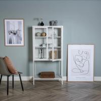 Nohr Vitrinekast 'Carmilla' 150 x 75cm, kleur Wit - thumbnail