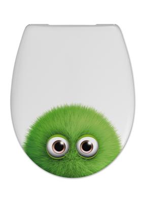 Toiletzitting Cedo Monster Duroplast Softclose Monster Wit