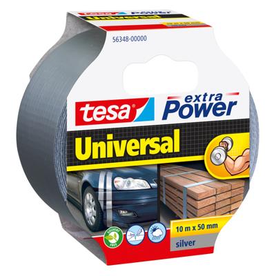 tesa UNIVERSAL 56348-00000-06 Textieltape tesa extra Power Zilver (l x b) 10 m x 50 mm 1 stuk(s) tesa UNIVERSAL 56348-00000-06 Textieltape tesa extra Power Zilver (l x b) 10 m x 50 mm 1 stuk(s)