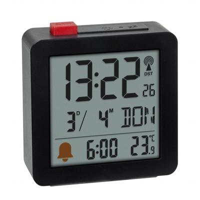 TFA Dostmann 60.2566.01 Wekker Zendergestuurd Zwart Alarmtijden 1 TFA Dostmann 60.2566.01 Wekker Zendergestuurd Zwart Alarmtijden 1
