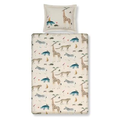 Vandyck wild animals cream tan Dekbedovertrek