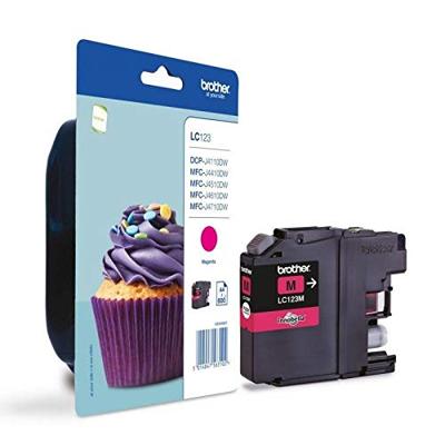 Brother inktcartridge, 600 pagina&apos;s, OEM LC-123M, magenta - thumbnail