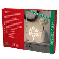 Konstsmide 3077-100 LED-silhouet Sneeuwvlok Warmwit LED Wit - thumbnail