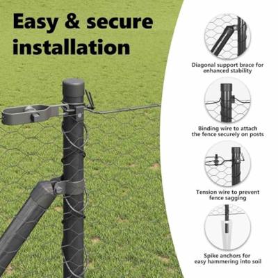 VidaXL Afrasteringspaal grijs 10 x 1,2 m (25 mm gaas) staal en pvc