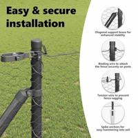 VidaXL Afrasteringspaal grijs 10 x 1,2 m (25 mm gaas) staal en pvc - thumbnail