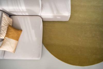 MOMO Rugs Designer Collection - MOMO Rugs Designer Elvire Gradient Dot Forrest Green - 200 rond Vloerkleed