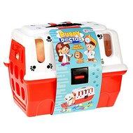 Toi-Toys puppy in reismand + dierenarts accessoires