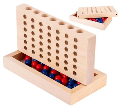 Houten Vier op een Rij-spel