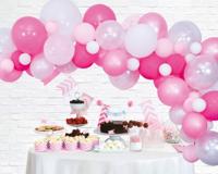 Globos Ballonnen boog set roze - thumbnail